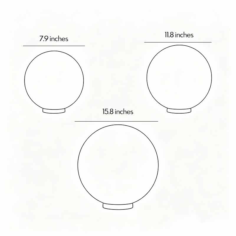 Acrylic Moon-Shaped Round Landscape Lighting Waterproof Modern Style