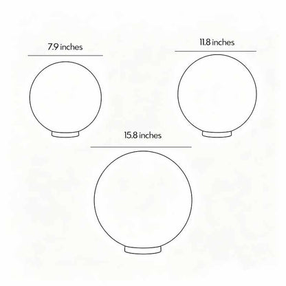 Acrylic Moon-Shaped Round Landscape Lighting Waterproof Modern Style