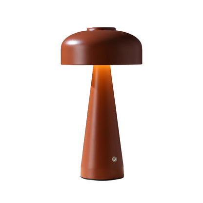 Mushroom Table Lamp Dimmable – Touch-Control Rechargeable Portable LED Bedside Light in White & Black