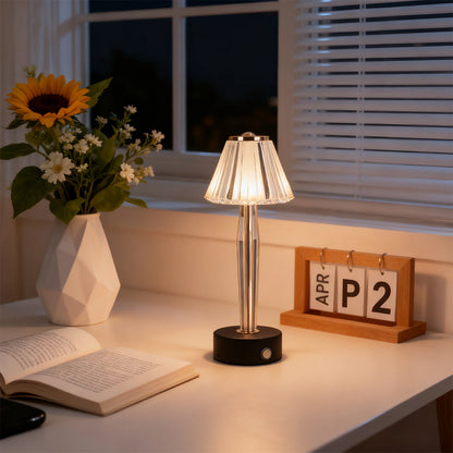 Classic USB Table Lamp with Touch Control, Iron Body and Acrylic Shade