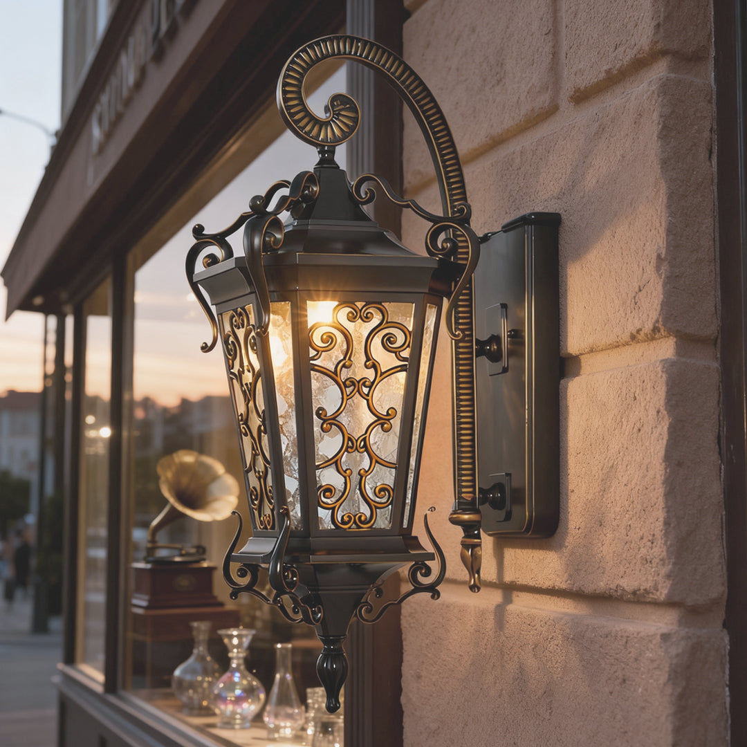 Antique Outdoor Wall Sconces Waterproof European Lantern