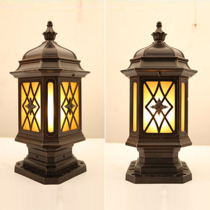 Outside Pillar Lights Modern Waterproof