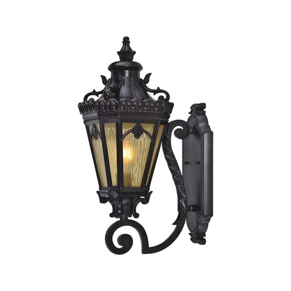 Wall Mount Light Outdoor Black Finish Waterproof Aluminum Lamp