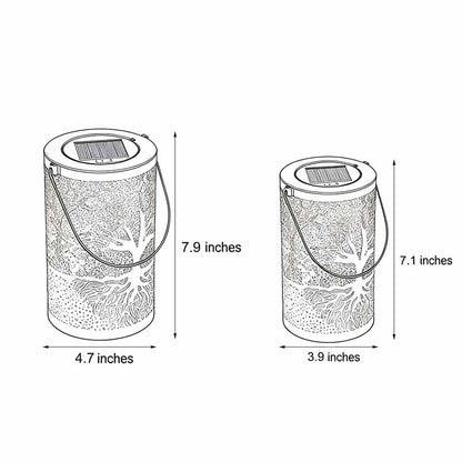 Tree of Life Lantern Portable Waterproof Solar Light