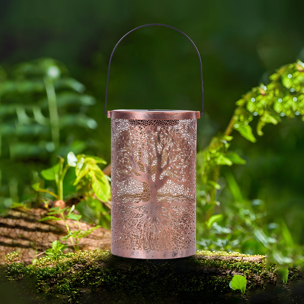 Tree of Life Lantern Portable Waterproof Solar Light