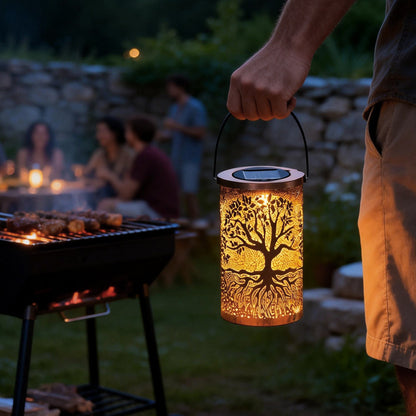 Tree of Life Lantern Portable Waterproof Solar Light