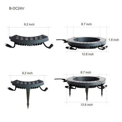 Tree Ring Light Outdoor Waterproof LED Landscape Light