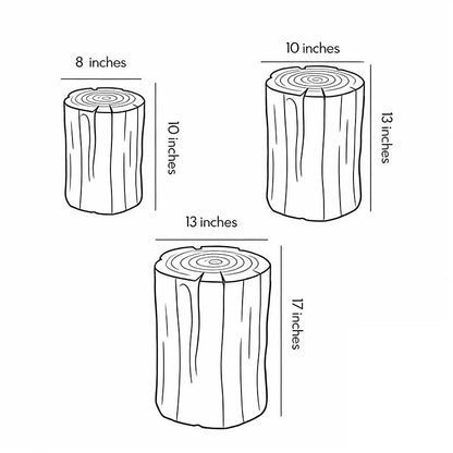 Tree Stump Lamp Resin Outdoor Vintage LED Decorative Garden Light