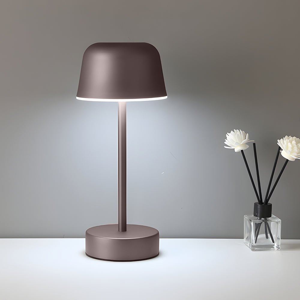 Hat-Style Metal Table Lamp – Colorful Tunable LED Accent Light for Bedroom & Home Office