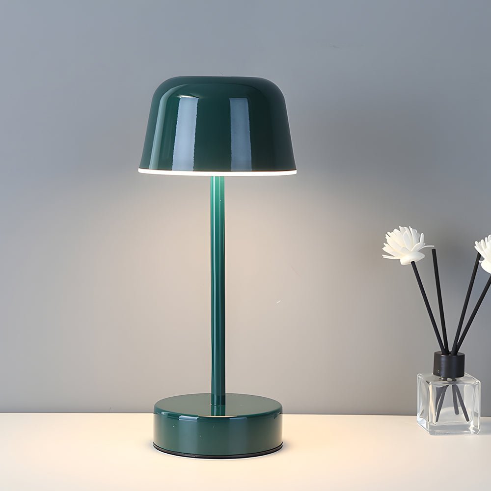 Hat-Style Metal Table Lamp – Colorful Tunable LED Accent Light for Bedroom & Home Office