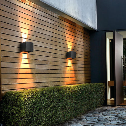 Up down Lighting Wall Sconce Modern Square Waterproof Light