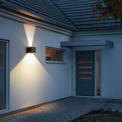Outdoor up down Wall Light Waterproof Adjustable Beam Angle Light