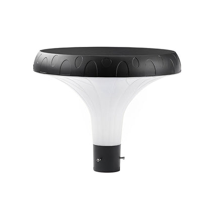 UFO Solar Street Light Waterproof Solar Powered Black LED Pole Lamp