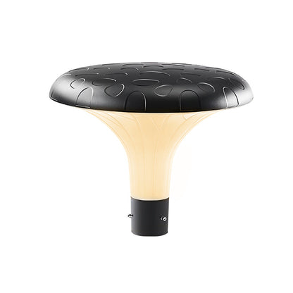 UFO Solar Street Light Waterproof Solar Powered Black LED Pole Lamp