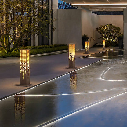 Pixel Bollard Lamp Rectangular Landscape Illumination Light
