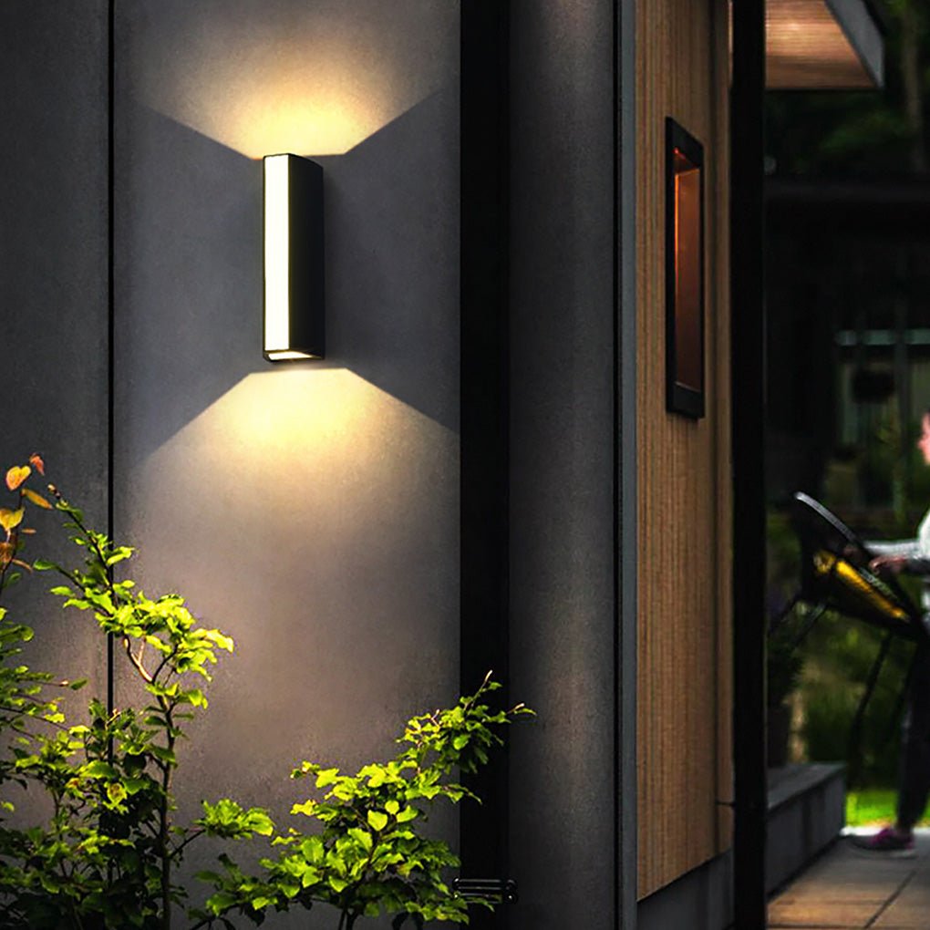 Up Down Cylinder Sconce Modern Waterproof Aluminum Alloy Light