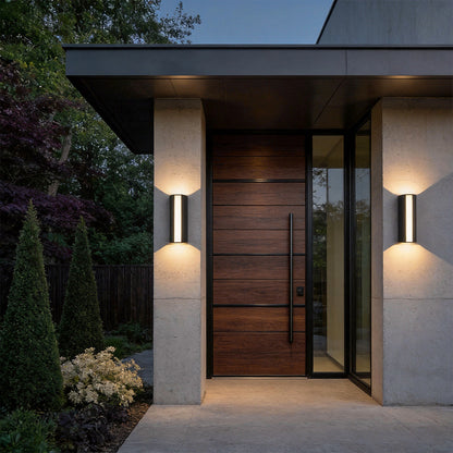 Up Down Cylinder Sconce Modern Waterproof Aluminum Alloy Light