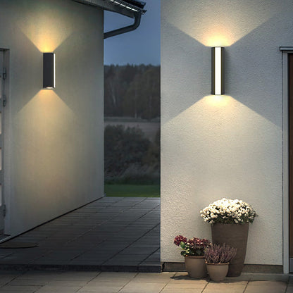 Up Down Cylinder Sconce Modern Waterproof Aluminum Alloy Light