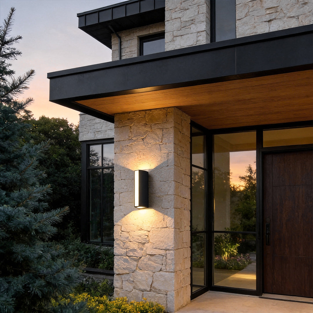 Up Down Cylinder Sconce Modern Waterproof Aluminum Alloy Light