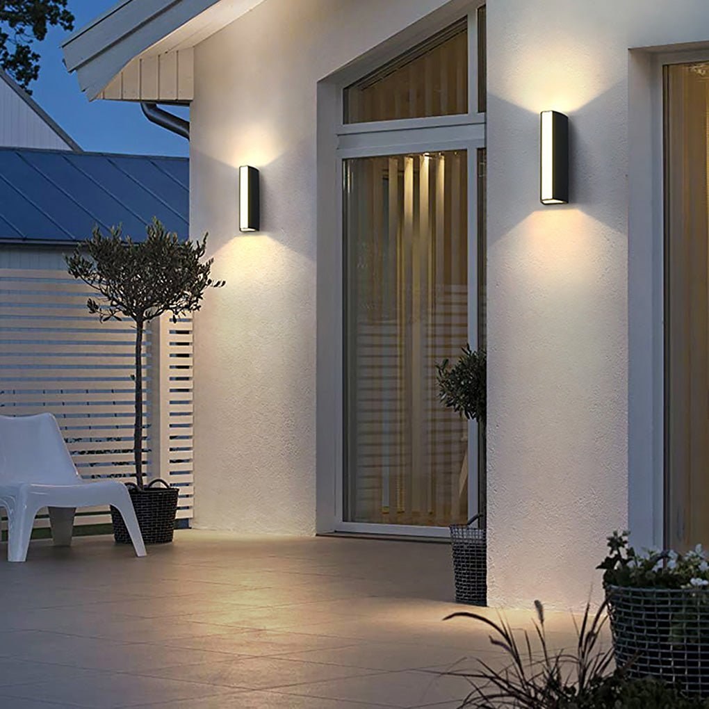 Up Down Cylinder Sconce Modern Waterproof Aluminum Alloy Light