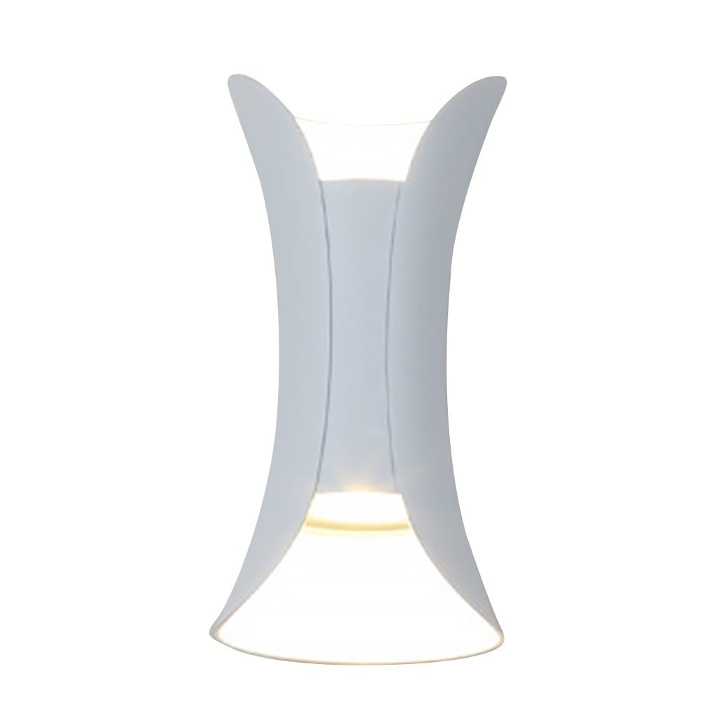 Up Down Wall Lights Modern Curved LED – Outdoor Waterproof Architectural Sconce with Motion Sensor Option