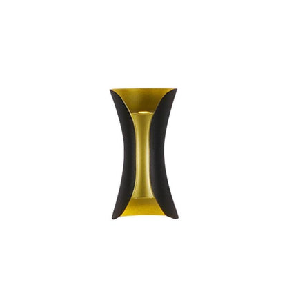Up Down Wall Lights Modern Curved LED – Outdoor Waterproof Architectural Sconce with Motion Sensor Option