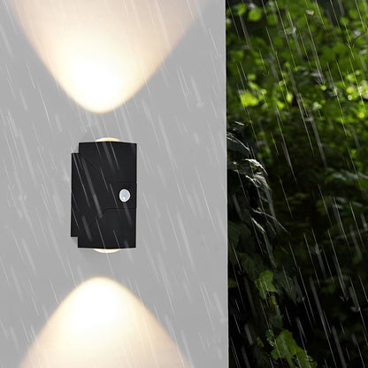 Up Down Sconce Outdoor Adjustable Waterproof Black Lamp