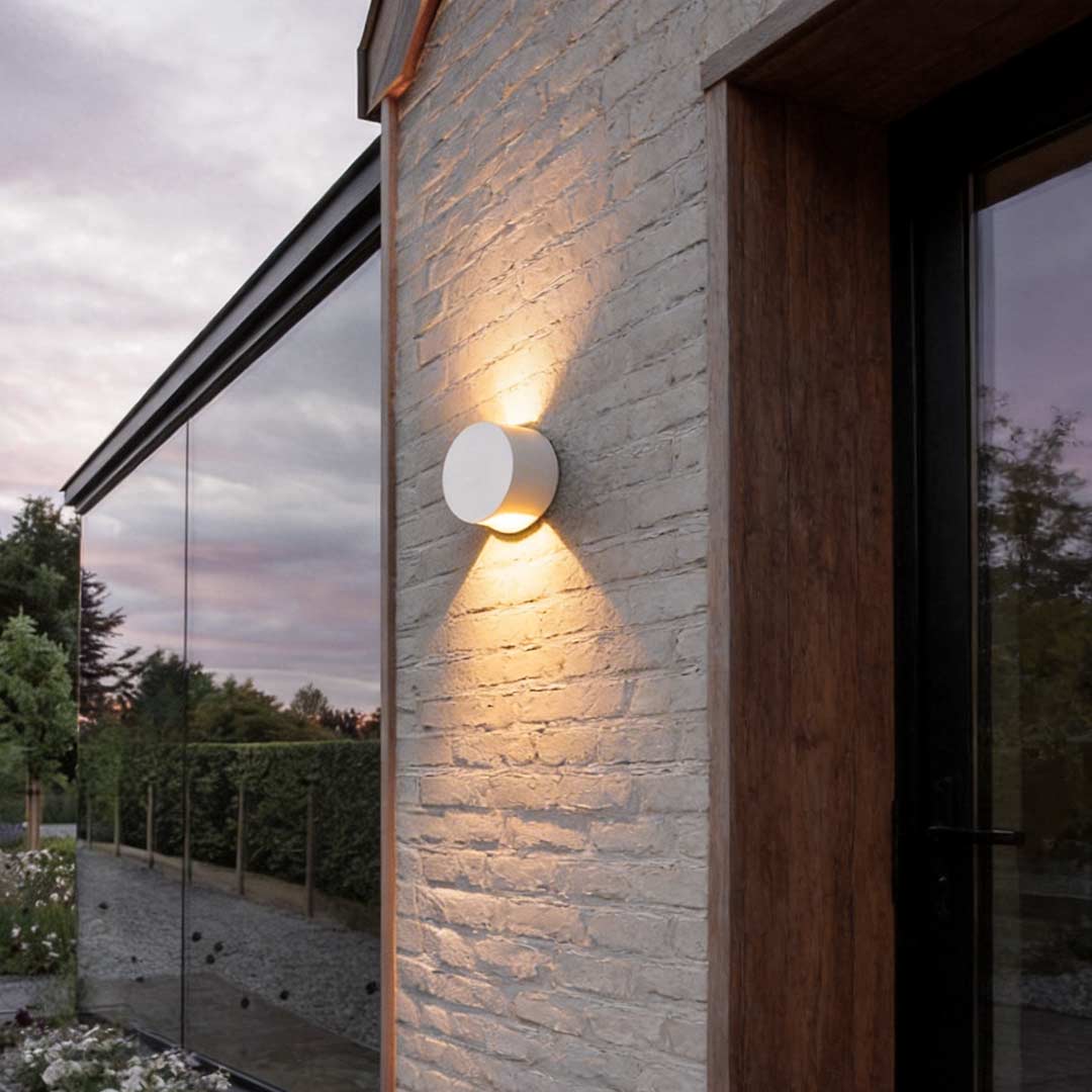 Up and Down Wall Lights Round Waterproof LED Light