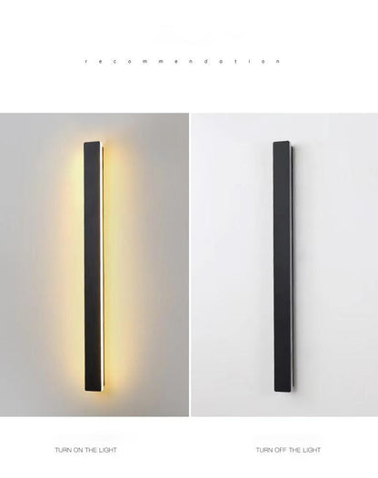 Long Outdoor Wall Lights Waterproof LED Metal Light