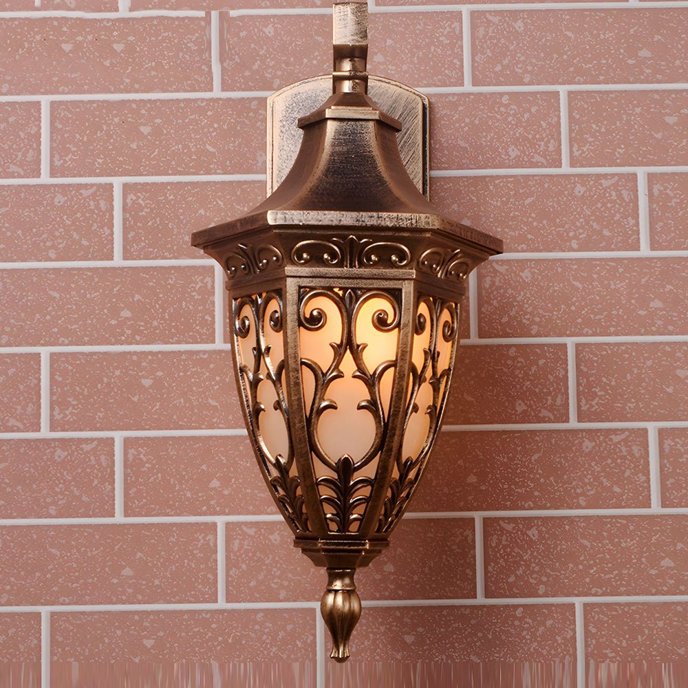 Antique Art Deco Wall Sconces Outdoor Retro Wall-Mounted Lantern
