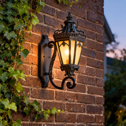 Wall Mount Light Outdoor Black Finish Waterproof Aluminum Lamp