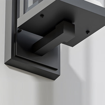 Waterproof Square Metal Outdoor Wall Sconces American-Style Minimalist