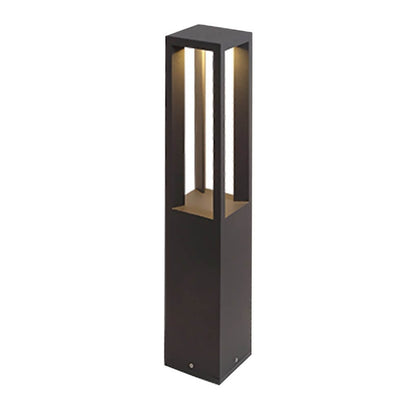 LED Bollard Path Lights Modern Black – High-Output COB Landscape Pathway Light for Walkways & Driveways