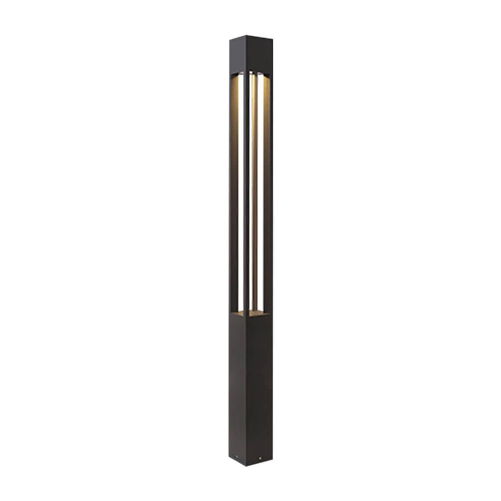 LED Bollard Path Lights Modern Black – High-Output COB Landscape Pathway Light for Walkways & Driveways