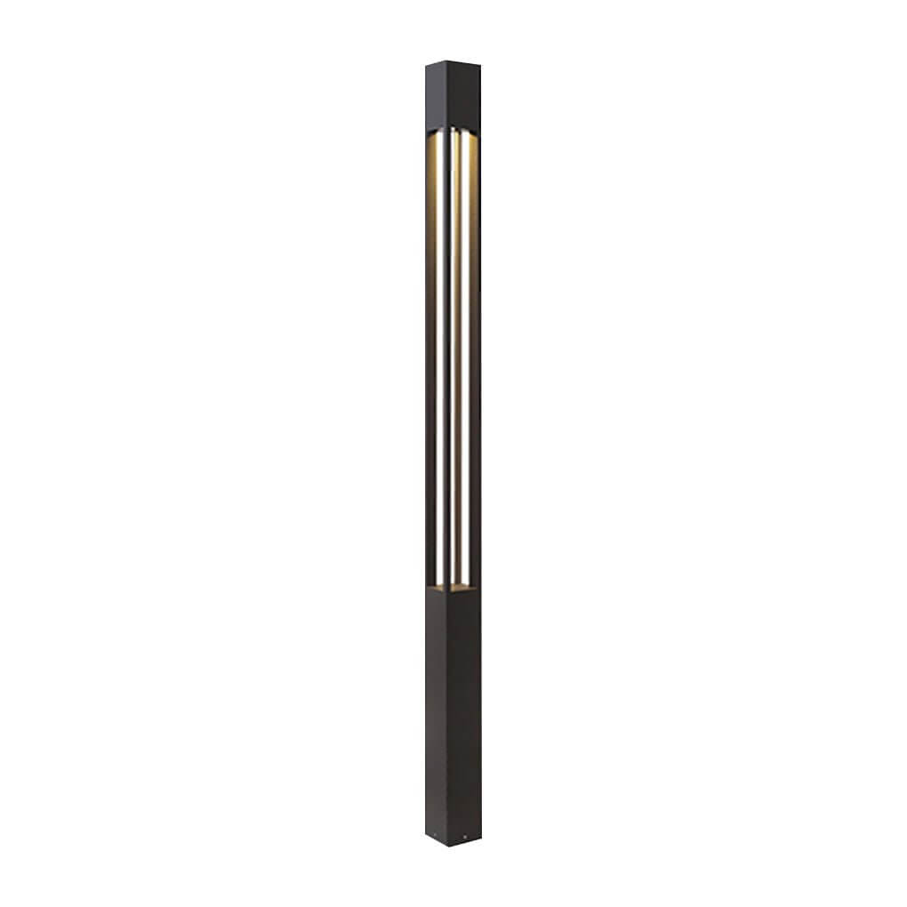 LED Bollard Path Lights Modern Black – High-Output COB Landscape Pathway Light for Walkways & Driveways