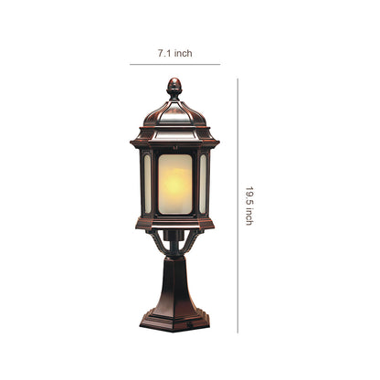 Outdoor Patio Pillar Lights Weatherproof High-Brightness Light