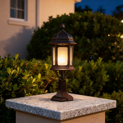 Outdoor Patio Pillar Lights Weatherproof High-Brightness Light