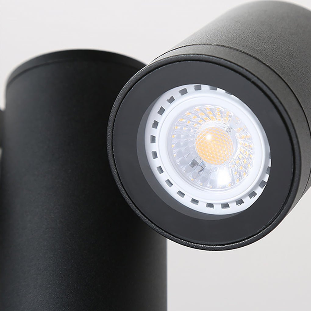 Double Light Bollard Light Rotatable Outdoor Lawn Light