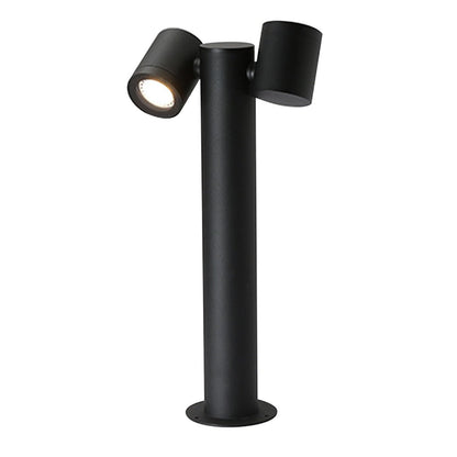 Double Light Bollard Light Rotatable Outdoor Lawn Light