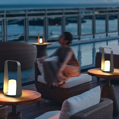 Waterproof USB-Rechargeable Outdoor LED Table Lamp – Modern Portable Garden & Patio Light