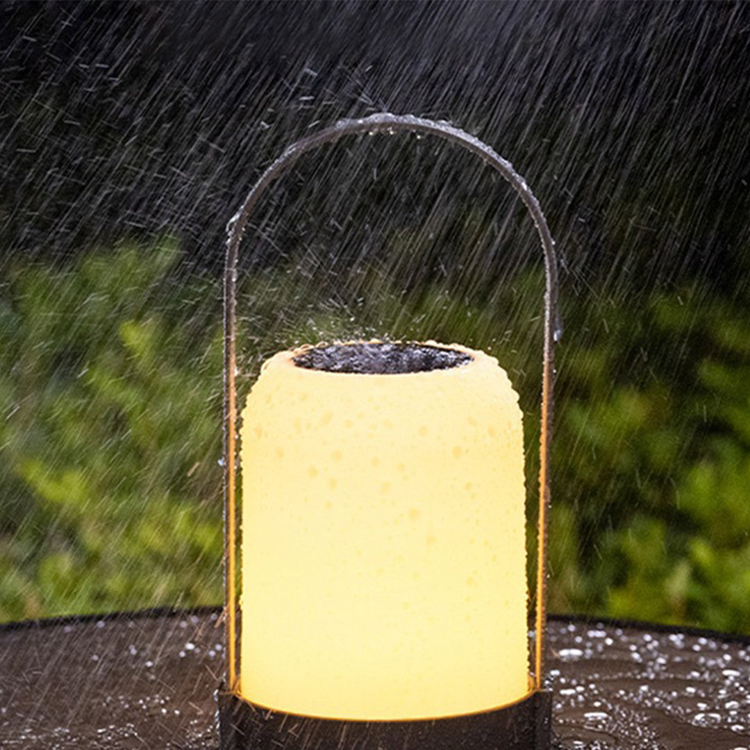 Solar & USB Rechargeable Portable LED Handheld Light – Waterproof Outdoor Lantern for Camping & Garden