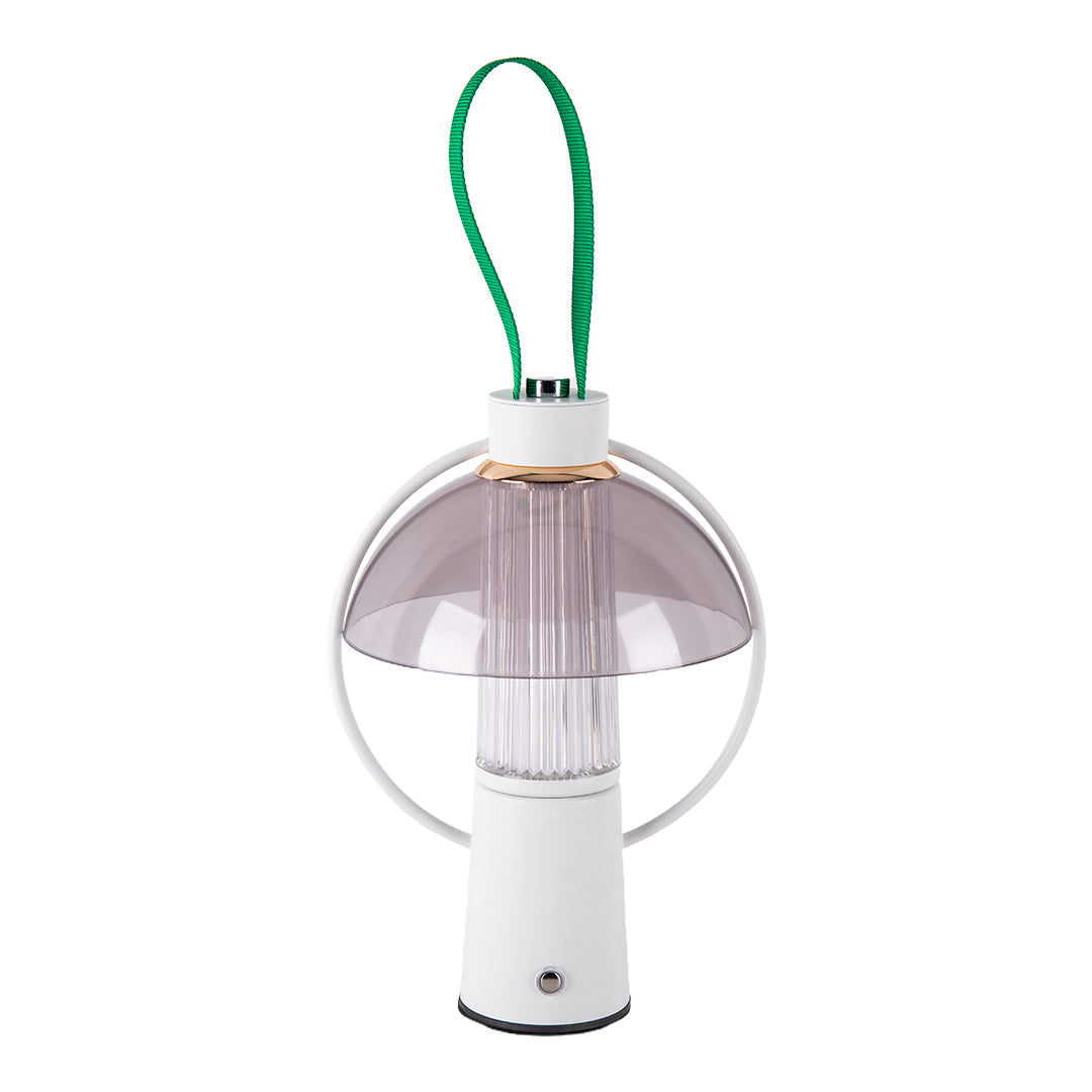 Round Table Lamp with Iron Body and Acrylic Shade – Decorative Lighting