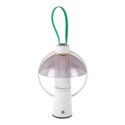 Round Table Lamp with Iron Body and Acrylic Shade – Decorative Lighting