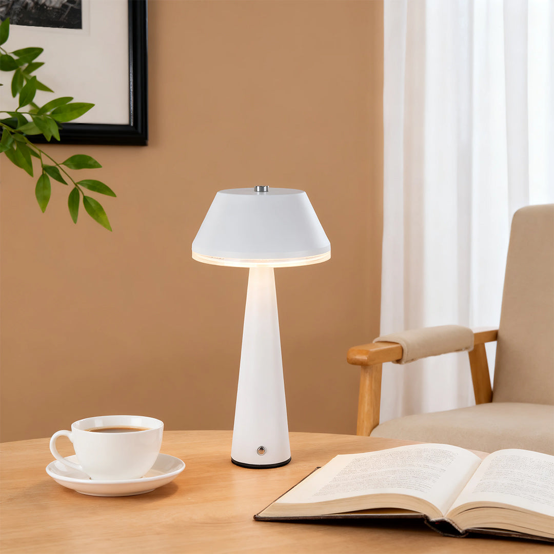 Rechargeable Table Lamps - Unique Contemporary Design, Portable Cordless Lighting