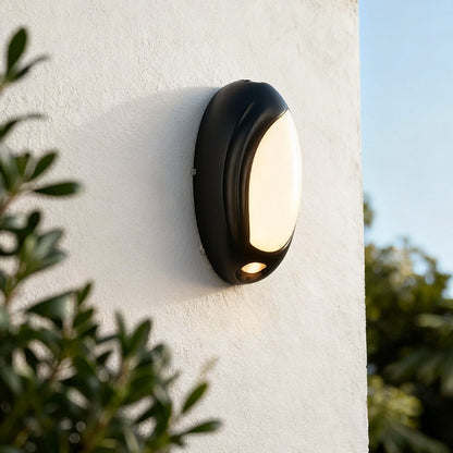 Modern Up Down Outdoor Wall Lights Black Geometric Lamp