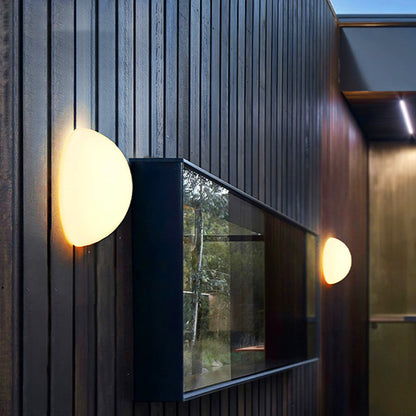 Outdoor Lighting Wall Mounted Waterproof Semi-Spherical Glass Light