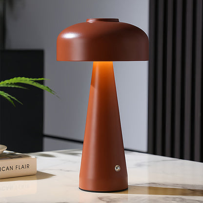 Mushroom Table Lamp Dimmable – Touch-Control Rechargeable Portable LED Bedside Light in White & Black