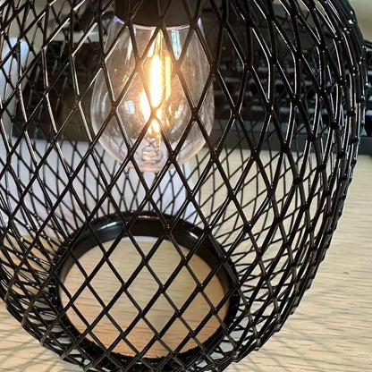 Lantern Style Outdoor Lights Solar Iron Mesh Hanging Lights